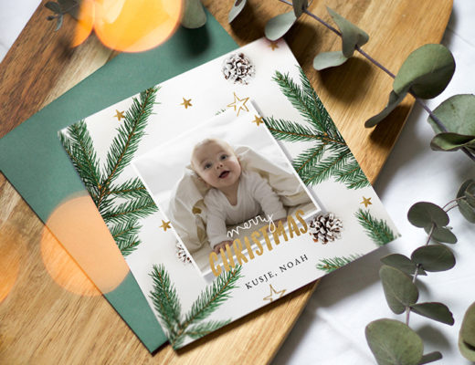 baby's first christmas card